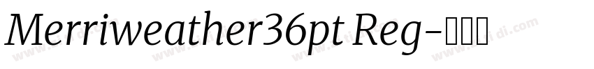 Merriweather36pt Reg字体转换